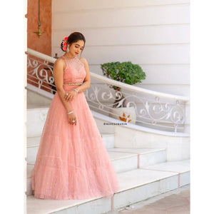 Peach Tulle Outfit