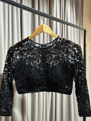 Black Net blouse