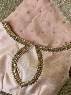 Peach Embroidered Blouse