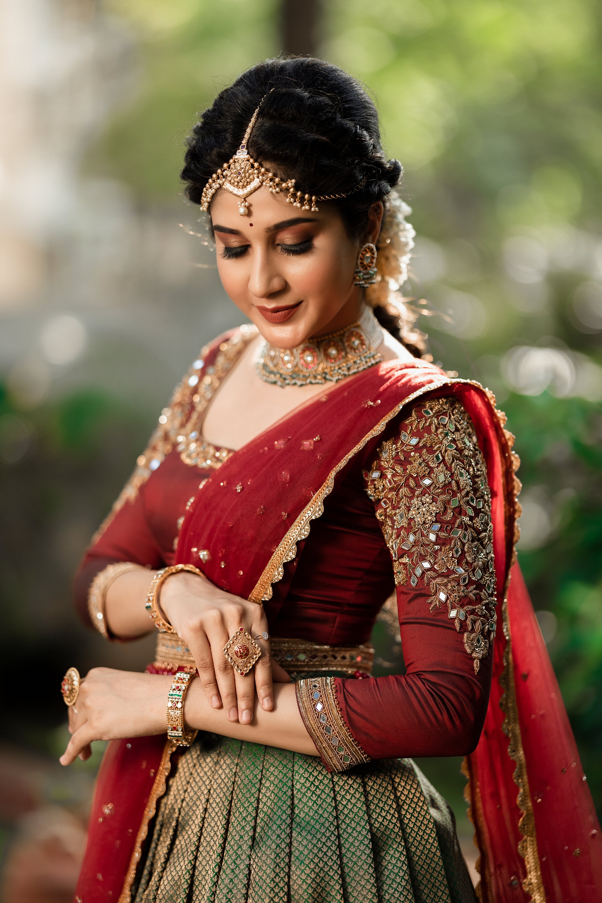 Latest Designer Half saree by Bhargavi Kunam • South India Fashion | Half  saree, Bollywood saree blouse designs, India fashion