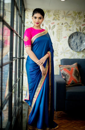 Peacock Blue Sari