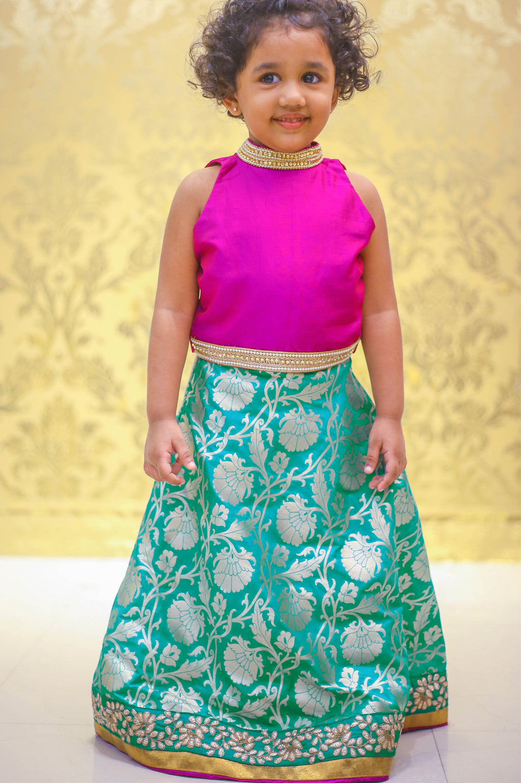 Aisha Brocade croptop & Bamboo silk skirt  Long skirt top designs, Long  skirt and top, Unique blouse designs